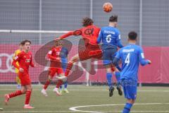 A - Junioren Bundesliga Süd/Südwest -  Saison 2021/2022 - FC Ingolstadt 04 - Heidenheim - Causevic Benjamin (#17 FCI) - Schaber Levis #6 Heidenheim - Foto: Meyer Jürgen