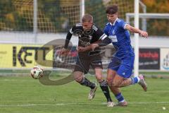 Bezirksliga - Saison 2025/26 - TSV Ober./Unterhaunstadt -  TSV Gaimersheim - Quendrim Hoti (Nr.4 - TSV Gaimersheim) - Nail Dizdarevic blau Ober/Unterh.stadt - Foto: Meyer Jürgen