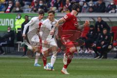 2.BL; Fortuna Düsseldorf - FC Ingolstadt 04; Dennis Eckert Ayensa (7, FCI) Hoffmann Andre (3 DUS)