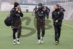 3. Liga; FC Ingolstadt 04 - Trainingsauftakt Winterpause; Denis Linsmayer (23, FCI) Nico Antonitsch (5, FCI) Rico Preißinger (6, FCI)