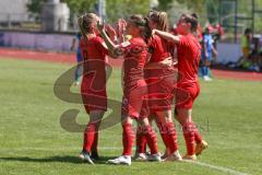 2. Frauen-Bundesliga Süd - Saison 2020/2021 - FC Ingolstadt 04 - SG 1899 Hoffenheim II - Der 1:1 Ausgleichstreffer durch Maier Ramona (#18 FCI) - jubel - Foto: Meyer Jürgen