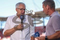3. Liga; FC Ingolstadt 04 - Würzburger Kickers; Interview Sportrdirektor Harald Gärtner (FCI) mit Markus Othmer (BR)