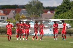 Bezirksliga - Saison 2024/25- TSV Gaimersheim - FC Fatih Ingolstadt - Eron Dervisi rot Fatih mit dem 0:1 Führungstreffer - Jubel -  - XXXXX - Foto: Meyer Jürgen