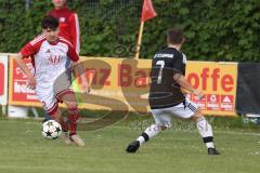 Kreisklasse - Saison 2024/25- Türk SV Ingolstadt - SV Stammham-  - Baha Asici weiss Türkisch - Tobias Wagner schwarz Stammham - Foto: Meyer Jürgen