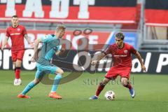 3. Liga; FC Ingolstadt 04 - FC Viktoria Köln; Yann Sturm (7, FCI) Sponsel Meiko (19 VK)