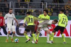 DFB Pokal; Borussia Dortmund - FC Ingolstadt 04; Marc Stendera (10, FCI) Reinier (20 BVB) #Witsel Axel (28 BVB) Denis Linsmayer (23, FCI) Bellingham Jude (22 BVB)