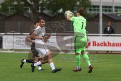 Bezirksliga - Saison 2025/26- TSV Gaimersheim - TSV Rohrbach - Nicolae Nechita (Nr.19 - TSV Gaimersheim) - Thomas Hammerschmid schwarz Rohrbach - Tobias Lindlmaier Torwart Rohrbach - Foto: Meyer Jürgen