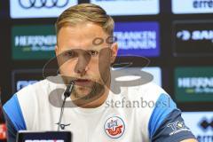 3. Liga; FC Ingolstadt 04 - FC Hansa Rostock; Pressekonferenz Interview Cheftrainer Daniel Brinkmann (HR)