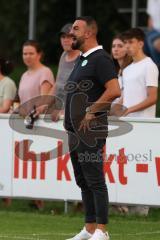 Bezirksliga - Saison 2023/2024 - SV Manching  - SV Lerchenau - Cheftrainer Serkan Demir (SV Manching) - Foto: Meyer Jürgen