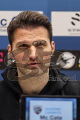 3. Liga; SV Waldhof Mannheim - FC Ingolstadt 04; Pressekonferenz Cheftrainer Guerino Capretti (FCI)