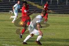 A-Junioren Bundesliga Süd/Südwest - Saison 2021/22 - FC Ingolstadt 04  - SpVgg Greuther Fürth - Udebuluzor Michael rot FCI - Näpflein Lukas #2 Greuther Fürth - Foto: Jürgen Meyer