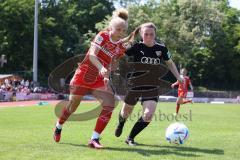 2. Fußball-Liga - Frauen - Saison 2022/2023 - FC Ingolstadt 04 - FCB München II - Andrea Heigl (Nr.5 - FCI Frauen) - Gaißer Fiona rot München - Foto: Meyer Jürgen