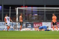 3. Liga; FC Viktoria Köln - FC Ingolstadt 04; Tor Jubel Treffer 1:0 Bogicevic Donny (8 Köln) Torwart Marius Funk (1, FCI) chancenlos