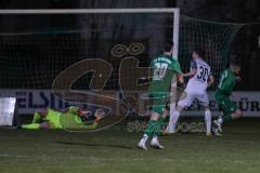 Landesliga - Saison 2024/25 - SV Manching - FC Ehekirchen - Sebastian Graßl (Nr.10 - SV Manching) mit dem 2:1 Führungstreffer - Gordy Niklas Torwart Ehekirchen - jubel - Foto: Meyer Jürgen