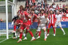 3. Liga - Saison 2023/24 - Rot-Weiss Essen - FC Ingolstadt 04 -  - Tobias Schröck (Nr.21 - FCI) - Sandro Plechaty (#21 Essen) - Foto: Meyer Jürgen