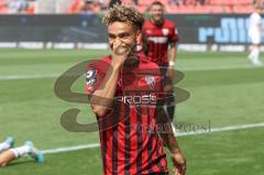3.Liga - Saison 2022/2023 - FC Ingolstadt 04 -  1. FC Saarbrücken - Jalen Hawkins (Nr.20 - FCI) - Foto: Meyer Jürgen