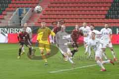 3. Fußball-Liga - Saison 2020/2021 - FC Ingolstadt 04 - FC Viktoria Köln - Der 1:1 Ausgleichstreffer durch Torwart Fabijan Buntic (#24,FCI)  - jubel - Foto: Meyer Jürgen