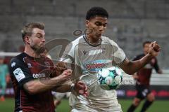 3. Liga - Saison 2026/27 - FC Ingolstadt 04 - TSG Hoffenheim II - Yannick Deichmann (Nr.20 - FCI) - Tristan Spranger (Nr.13 - Hoffenheim) - Foto: Meyer Jürgen