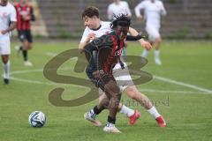 Bayernliga Nord - Saison 2024/25 - FC Ingolstadt 04 II - ATSV Erlangen - Said Souleymane (Nr.17 - FCI U21) - Kuschka Lukas weiss Erlangen - Foto: Meyer Jürgen