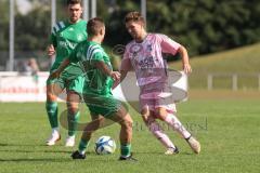 Bezirksliga - Saison 2025/26- TSV Gaimersheim - SVA Palzing - Marcus Keilwerth (Nr.13 - TSV Gaimersheim) - Tobias Wirth grün Palzing  - Foto: Meyer Jürgen