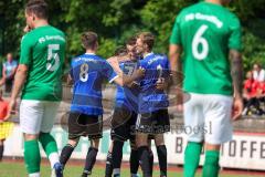 Sparkassenpokal - DJK Ingolstadt - FC Gerolfing Der 1:0 Führungstreffer durch #7 Furkan Eroglu DJK Ingolstadt - jubel -  Foto: Jürgen Meyer