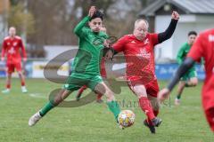 A-Klasse -  Saison 2025/26- TSV Baar/Ebenhausen - SV Manching II - Edoardo Malka grün Manching - Dominik Burghardt rot Ebenhausen - Foto: Meyer Jürgen