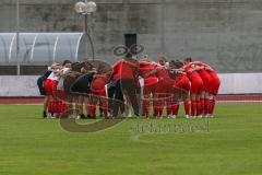 DFB Pokal Frauen Runde 1- Saison 2020/2021 - FC Ingolstadt 04 - SG99 Andernach - Die  Spielerinnen bilden einen Kreis vor dem Spiel - Foto: Meyer Jürgen