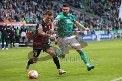 2.BL; SV Werder Bremen - FC Ingolstadt 04; Zweikampf Kampf um den Ball Florian Pick (26 FCI) Anthony Jung (3 Bremen)