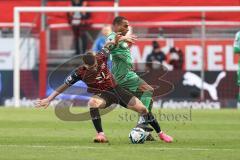 3. Liga; FC Ingolstadt 04 - 
SV Sandhausen; Zweikampf Kampf um den Ball Felix Keidel (43, FCI) Ben Balla Yassin (26 SVS)