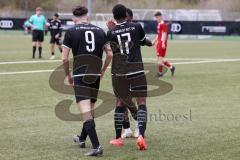 B-Junioren - Bayernliga -  Fc Ingolstadt 04 - TSG 1860 Rosenheim -  Drakulic Ognjen schwarz  FCI  mit dem 2:0 Führungstreffer - jubel - Foto: Meyer Jürgen