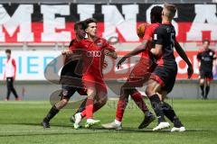 Im Bild: Dominik Dedaj (#21 FCI B-Junioren) und Michael Udebuluzor (#25 FCI B-Junioren)

Fussball - B-Junioren - Relegation 2021  - FC Ingolstadt 04 - SSV Jahn Regensburg -  Foto: Ralf Lüger/rsp-sport.de