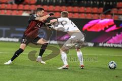 3. Liga; FC Ingolstadt 04 - Preußen Münster; Zweikampf Kampf um den Ball Pascal Testroet (37, FCI) Koulis Niko (24 PM)