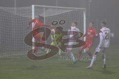 B - Junioren - Bayernliga - U17 - FC Ingolstadt 04 - 1. FC Nürnberg II - Polat Arel rot FC Ingolstadt - Schreiber Julian #12 Nürnberg - Marbach Luis Torwart Nürnberg -  Foto: Meyer Jürgen