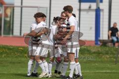 Kreisliga - Saison 2025/26- SV Karlskron - SV Kasing - Der 0:3 Führungstreffer - Emre Erbas weiss Kasing - jubel - Foto: Meyer Jürgen