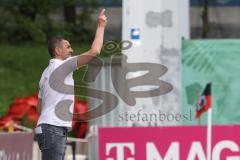 3. Liga; FC Viktoria Köln - FC Ingolstadt 04; Cheftrainer Michael Köllner (FCI) an der Seitenlinie, Spielerbank
