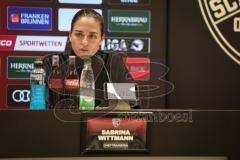 3. Liga - Saison 2026/27 - FC Ingolstadt 04 - TSG Hoffenheim II - PK nach dem Spiel - Cheftrainerin Sabrina Wittmann (FCI) - XXXXX - Foto: Meyer Jürgen