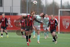 2. Bundesliga Frauen - Saison 2025/26 - FC Ingolstadt 04 Frauen - SG Andernach - Kossmann Lisa grün Andernach  - Leonie Haberäcker (Nr.27 - FC Ingolstadt Frauen I) - Foto: Meyer Jürgen