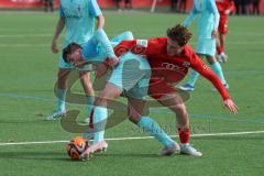 A-Junioren Bundesliga  - Saison 2023/24 - A-Junioren - FC Ingolstadt 04 - TSV 1860 München - Simon Pichlmeier (Nr.21 - FC Ingolstadt 04 A-Jugend) - Fuchs Finn blau München - Foto: Meyer Jürgen