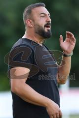 Freundschaftsspiel - Saison 2023/2024 - SV Manching - FC Ingolstadt 04 - Cheftrainer Serkan Demir (SV Manching) -  - Foto: Meyer Jürgen