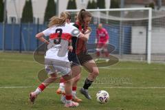 2. Bundesliga Frauen - Saison 2025/26 - FC Ingolstadt 04 Frauen - VFB Stuttgart  - Stefanie Reischmann (Nr.24 - FC Ingolstadt Frauen I) - Müller Lenelotte weiss Stuttgart  - Foto: Meyer Jürgen