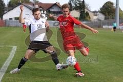Bayernliga Nord - Saison 2023/2024 - FC Ingolstadt 04 - FC Coburg -Jeroen Krupa  (Nr.9 - FCI U21) - Ricardo König weiss Coburg - - Foto: Meyer Jürgen