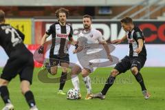 3. Liga - SC Verl - FC Ingolstadt 04 - Marc Stendera (10, FCI) Corboz Mael (27 Verl) Köhler Sven (33 Verl)