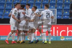 3. Liga - KFC Uerdingen 05 - FC Ingolstadt 04 - Tor Jubel Stefan Kutschke (30, FCI) Filip Bilbija (35, FCI) Tobias Schröck (21, FCI) Merlin Röhl (34, FCI)