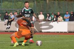 Bezirksliga - Saison 2025/26 - FC Fatih Ingolstadt - TSV Gaimersheim - Thomas Schreiner (Nr.10 - TSV Gaimersheim) mit einem Tor - jubel -  Daniel Wolf Torwart grün Fatih - Foto: Meyer Jürgen
