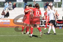 2023_10_22 - 2. Bundesliga - Saison 2023/24 - FC Ingolstadt 04 Frauen - FSV Gütersloh - Der 1:2 Anschlusstreffer durch Pija Reininger (Nr.21 - FCI Frauen) - jubel  - Foto: Meyer Jürgen