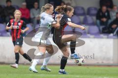 2. Frauen Bundesliga - Saison 2025/26- FC Ingolstadt 04 - VFL Wolfsburg - Stefanie Reischmann (Nr.24 - FC Ingolstadt Frauen I) - Anastasia Harting weiss Wolfsburg - Foto: Meyer Jürgen