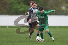 Bezirksliga - Saison 2025/26 - TSV Ober./Unterhaunstadt - FC Gerolfing - Ahmet Altay (Nr.25 - FC Gerolfing) - Fabio Udella grau Ober./Unterhaunstadt - Foto: Meyer Jürgen