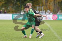 Bezirksliga - Saison 2025/26 - FC Gerolfing - SVA Palzing - Ahmet Altay (Nr.25 - FC Gerolfing) - Michael Tafelmaier schwarz Palzing - Foto: Meyer Jürgen