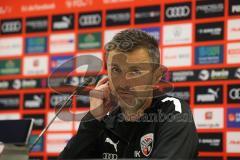 3.Liga - Saison 2022/2023 - FC Ingolstadt 04 -  MSV Duisburg - Cheftrainer Michael Köllner (FCI) bei der Pressekonferenz nach dem Spiel - Foto: Meyer Jürgen