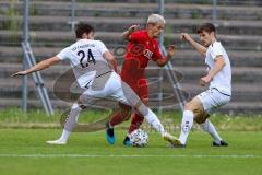 Bayernliga Süd - Saison 2021/2022 - FC Ingolstadt 04 II -  - Rausch Thomas (#18 FCI) - Fabian Lutz weiss Landsberg - Foto: Meyer Jürgen